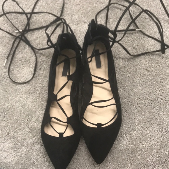 black lace pumps forever 21